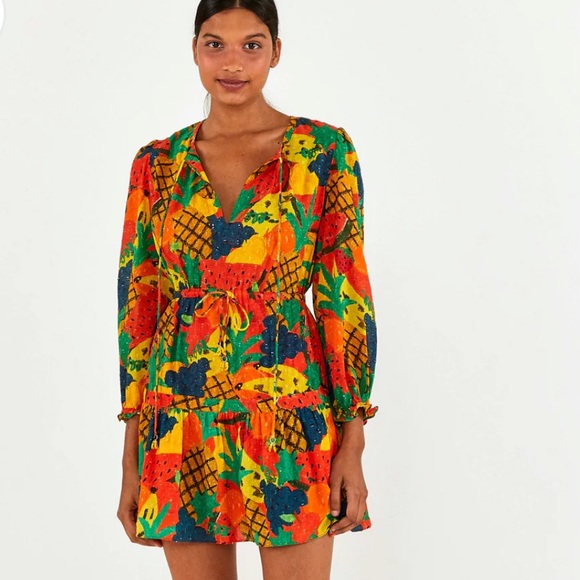 Anthropologie farm Rio fruity dress mini sz medium - Picture 5 of 5